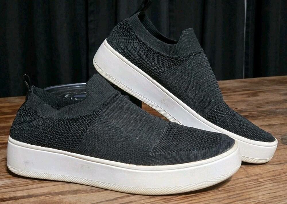 Steve Madden *Beale *Black Knit *Slip-On *Athleisure *Comfort *Casual Fashion
